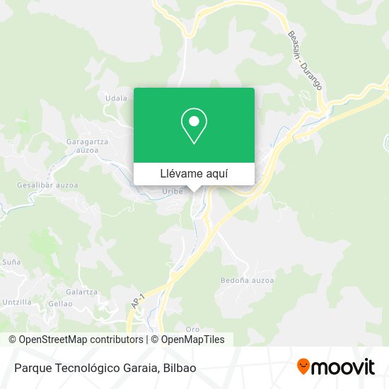 Mapa Parque Tecnológico Garaia
