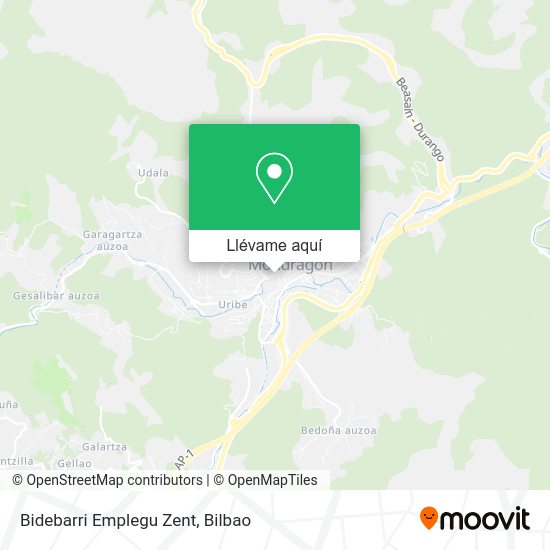 Mapa Bidebarri Emplegu Zent
