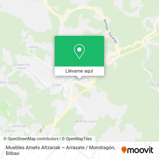 Mapa Muebles Amets Altzariak ~ Arrasate / Mondragón