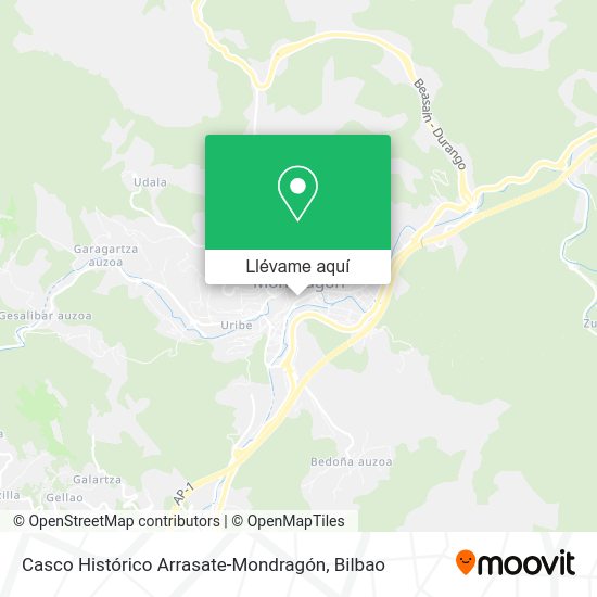 Mapa Casco Histórico Arrasate-Mondragón