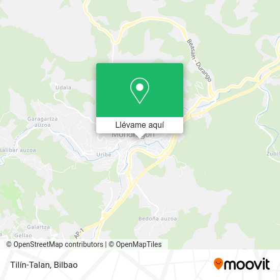 Mapa Tilín-Talan