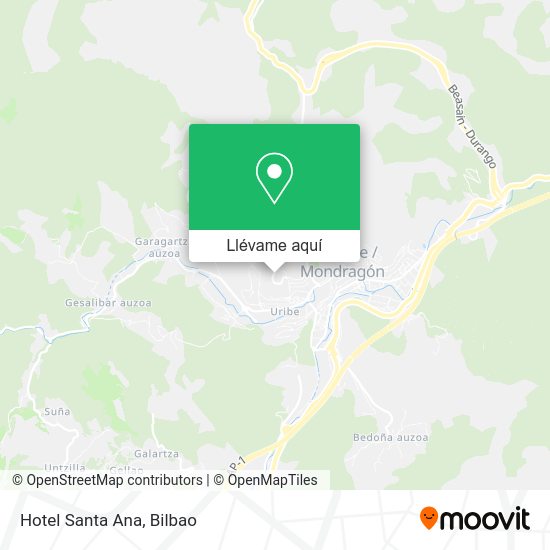 Mapa Hotel Santa Ana