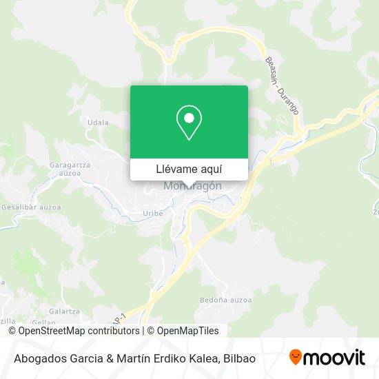 Mapa Abogados Garcia & Martín Erdiko Kalea