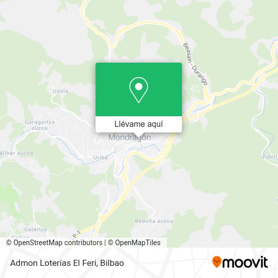 Mapa Admon Loterías El Feri