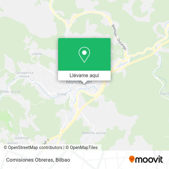 Mapa Comisiones Obreras