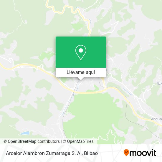 Mapa Arcelor Alambron Zumarraga S. A.
