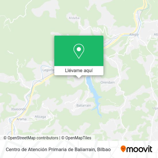 Mapa Centro de Atención Primaria de Baliarrain