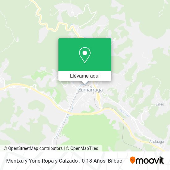 Mapa Mentxu y Yone Ropa y Calzado . 0-18 Años