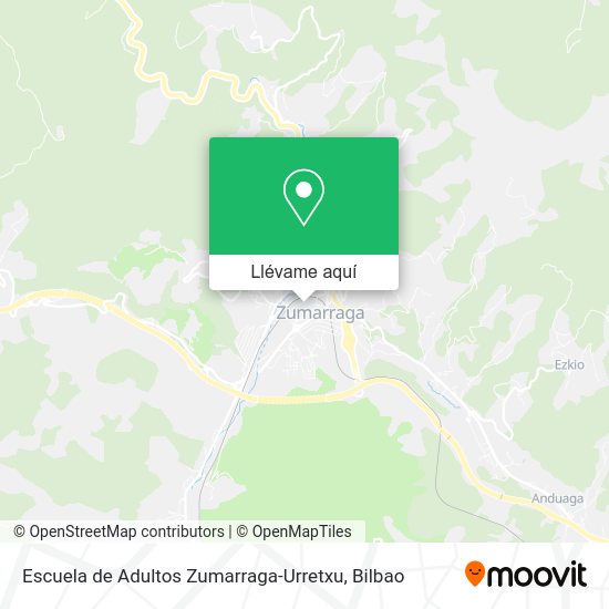 Mapa Escuela de Adultos Zumarraga-Urretxu