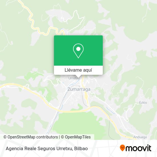 Mapa Agencia Reale Seguros Urretxu