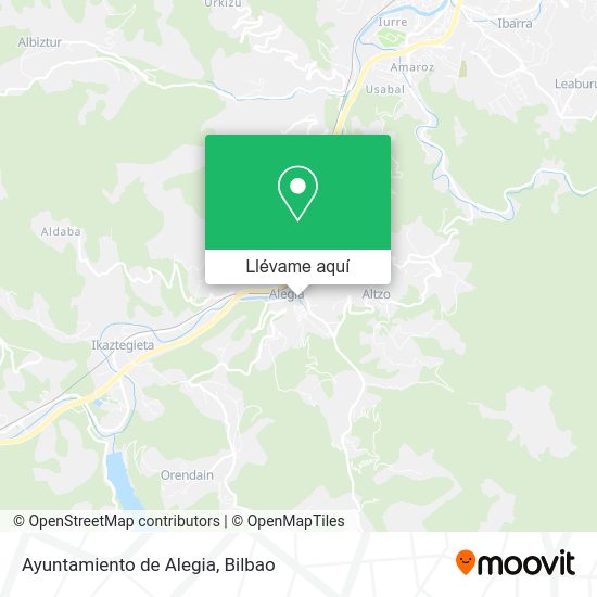 Mapa Ayuntamiento de Alegia