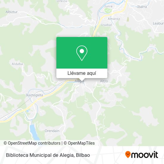 Mapa Biblioteca Municipal de Alegia