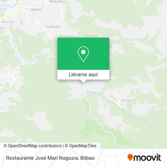 Mapa Restaurante José Marí Nagusia