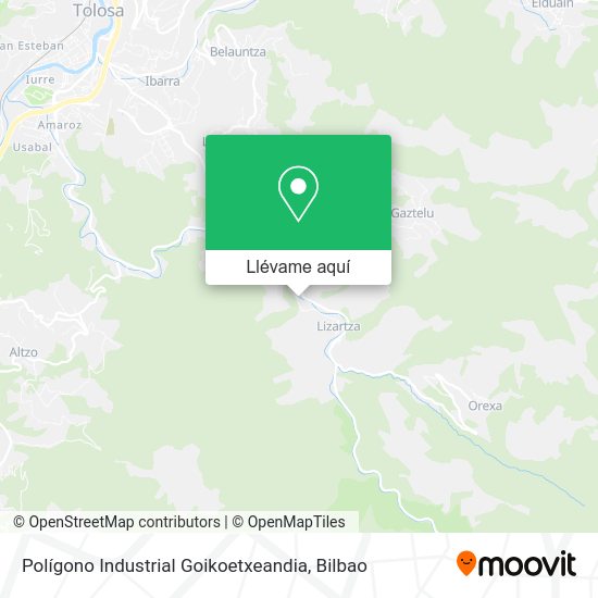 Mapa Polígono Industrial Goikoetxeandia