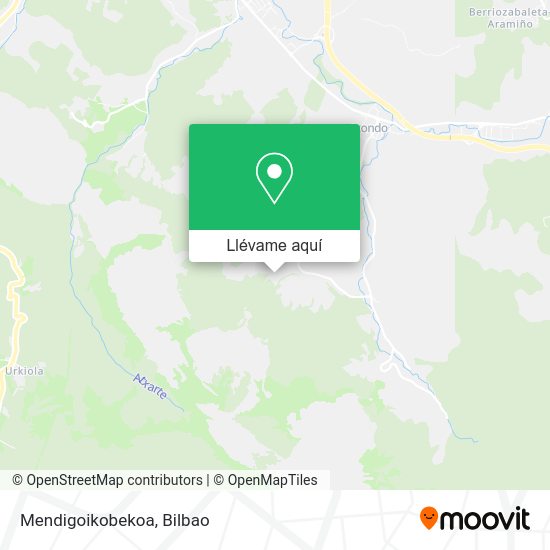 Mapa Mendigoikobekoa