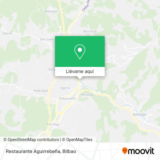Mapa Restaurante Aguirrebeña
