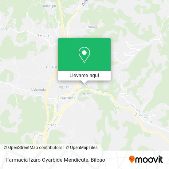 Mapa Farmacia Izaro Oyarbide Mendicute