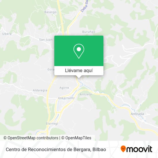 Mapa Centro de Reconocimientos de Bergara