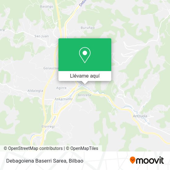Mapa Debagoiena Baserri Sarea