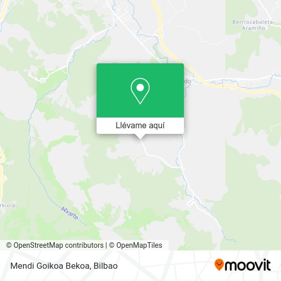 Mapa Mendi Goikoa Bekoa