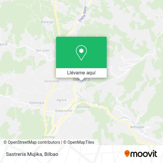 Mapa Sastrería Mujika