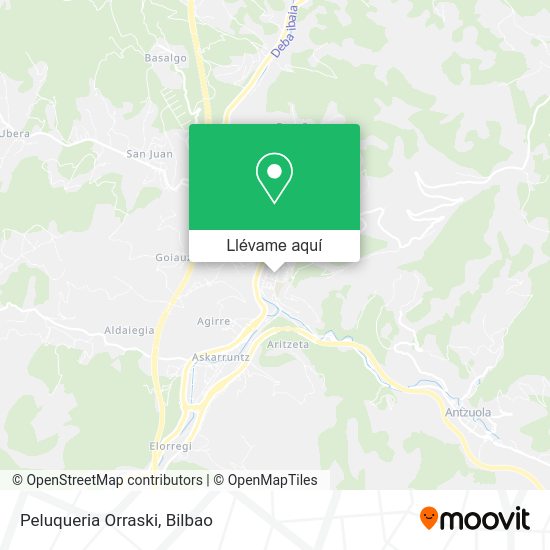 Mapa Peluqueria Orraski