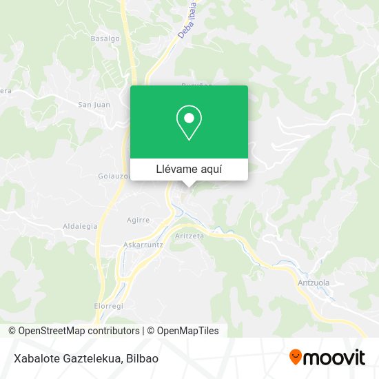 Mapa Xabalote Gaztelekua