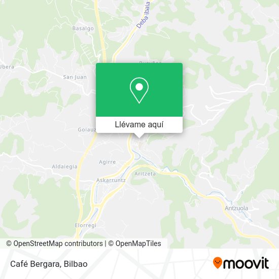 Mapa Café Bergara