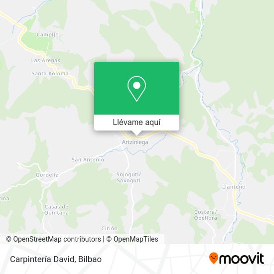 Mapa Carpintería David