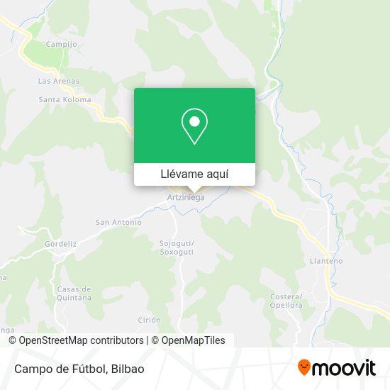 Mapa Campo de Fútbol