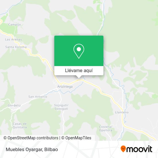 Mapa Muebles Oyargar