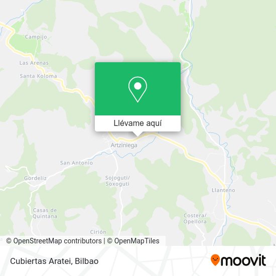 Mapa Cubiertas Aratei