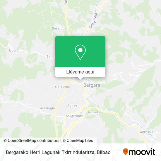 Mapa Bergarako Herri Lagunak Txirrindularitza