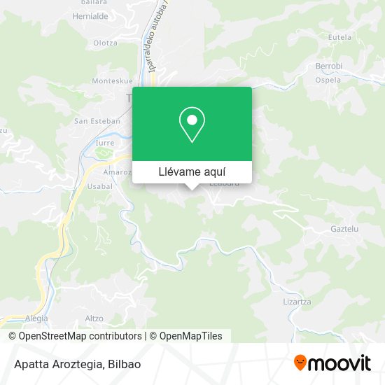 Mapa Apatta Aroztegia