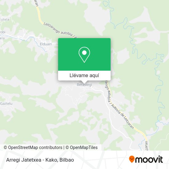 Mapa Arregi Jatetxea - Kako