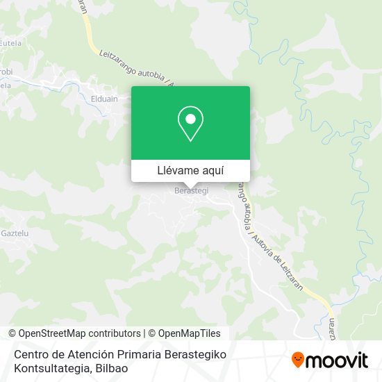 Mapa Centro de Atención Primaria Berastegiko Kontsultategia