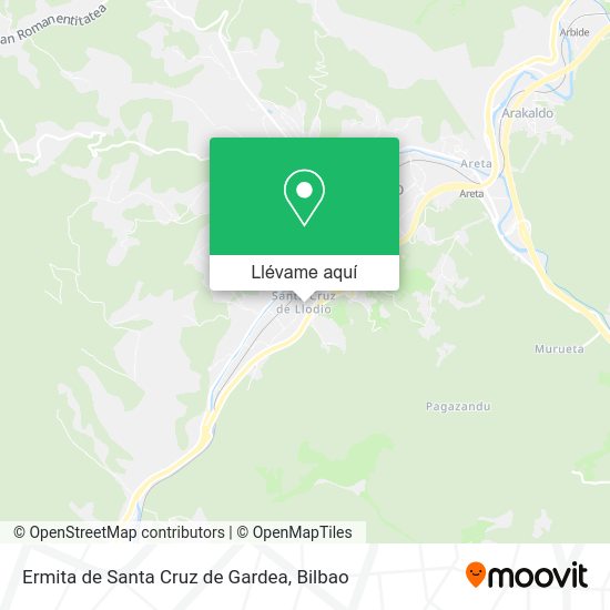 Mapa Ermita de Santa Cruz de Gardea