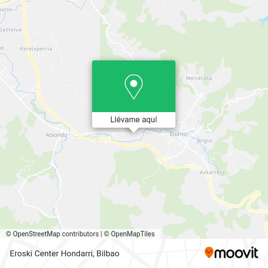 Mapa Eroski Center Hondarri