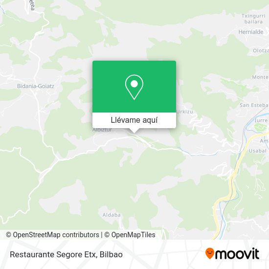 Mapa Restaurante Segore Etx