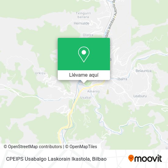 Mapa CPEIPS Usabalgo Laskorain Ikastola