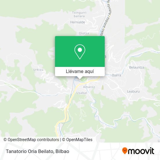 Mapa Tanatorio Oria Beilato