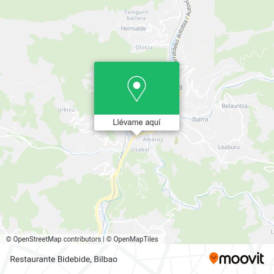 Mapa Restaurante Bidebide