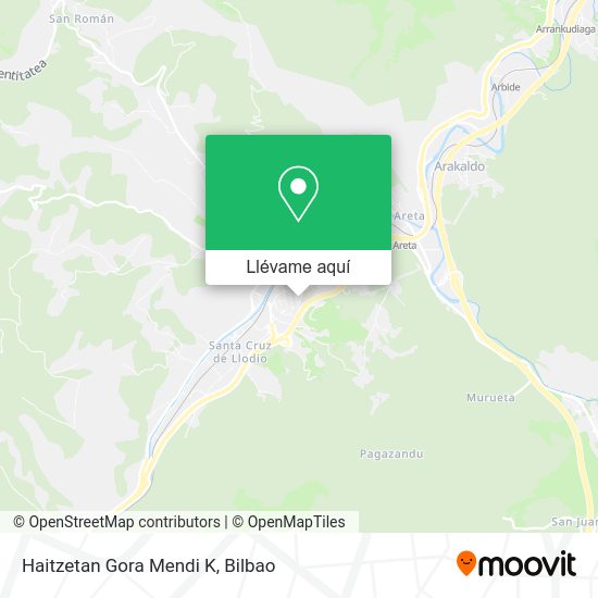 Mapa Haitzetan Gora Mendi K