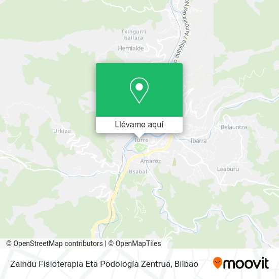 Mapa Zaindu Fisioterapia Eta Podología Zentrua