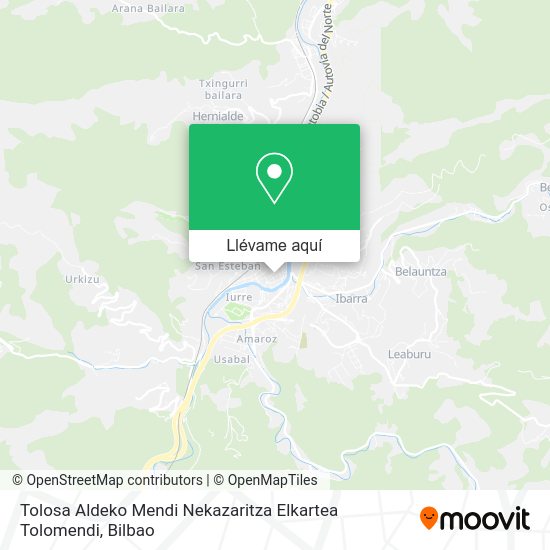 Mapa Tolosa Aldeko Mendi Nekazaritza Elkartea Tolomendi