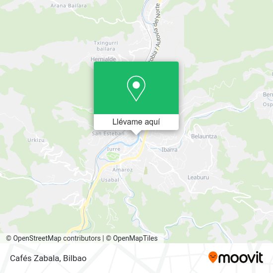 Mapa Cafés Zabala