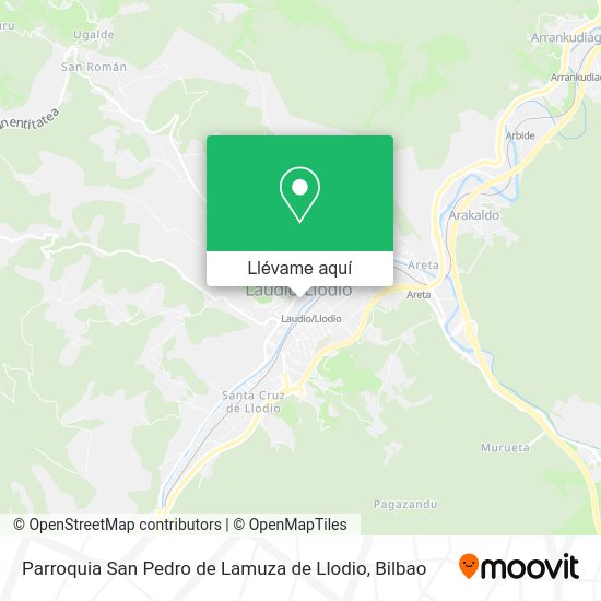 Mapa Parroquia San Pedro de Lamuza de Llodio