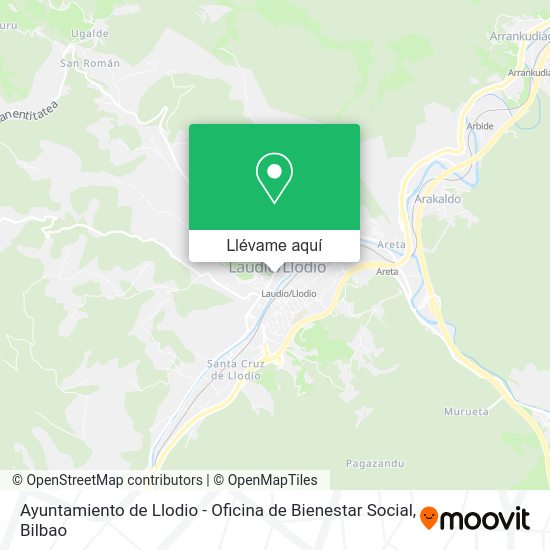 Mapa Ayuntamiento de Llodio - Oficina de Bienestar Social