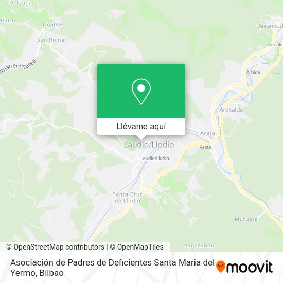 Mapa Asociación de Padres de Deficientes Santa Maria del Yermo