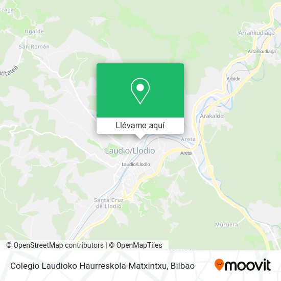 Mapa Colegio Laudioko Haurreskola-Matxintxu